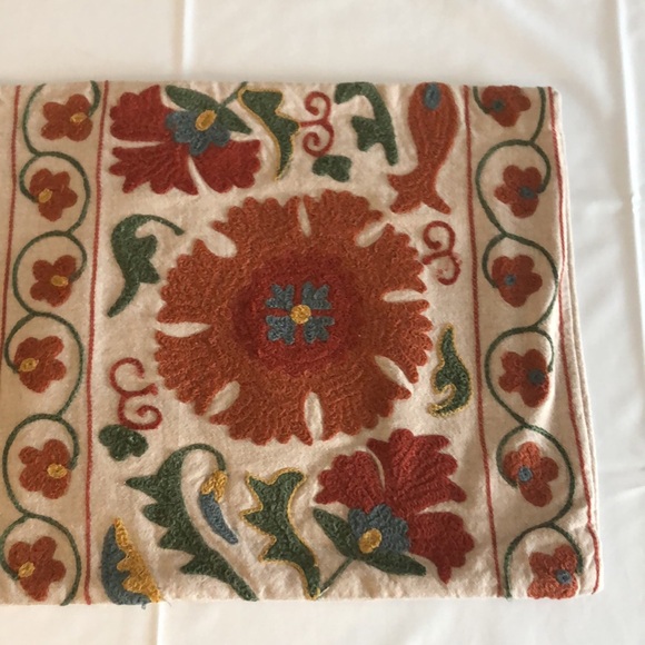 Pottery Barn Suzani bolster pillow - Picture 2 of 5